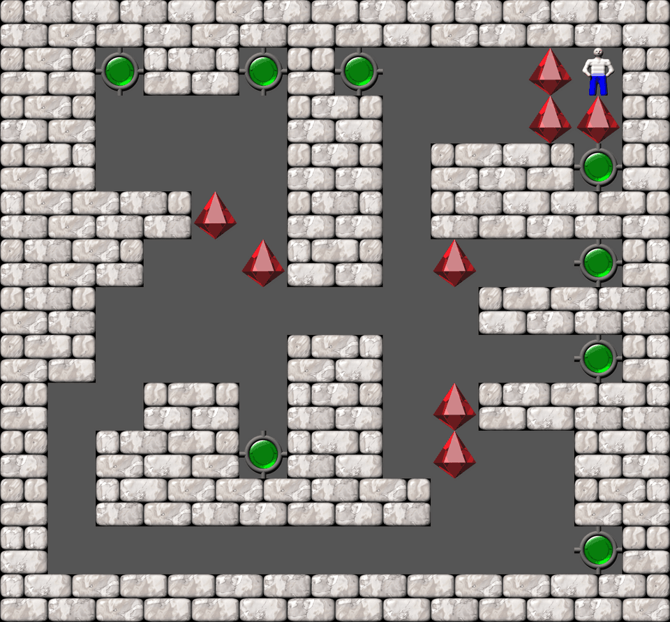 Сокобан More Bugs collections уровень 645